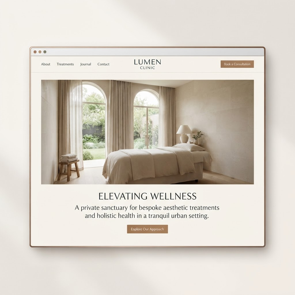 Lumen Clinic website design by Momentum Studio